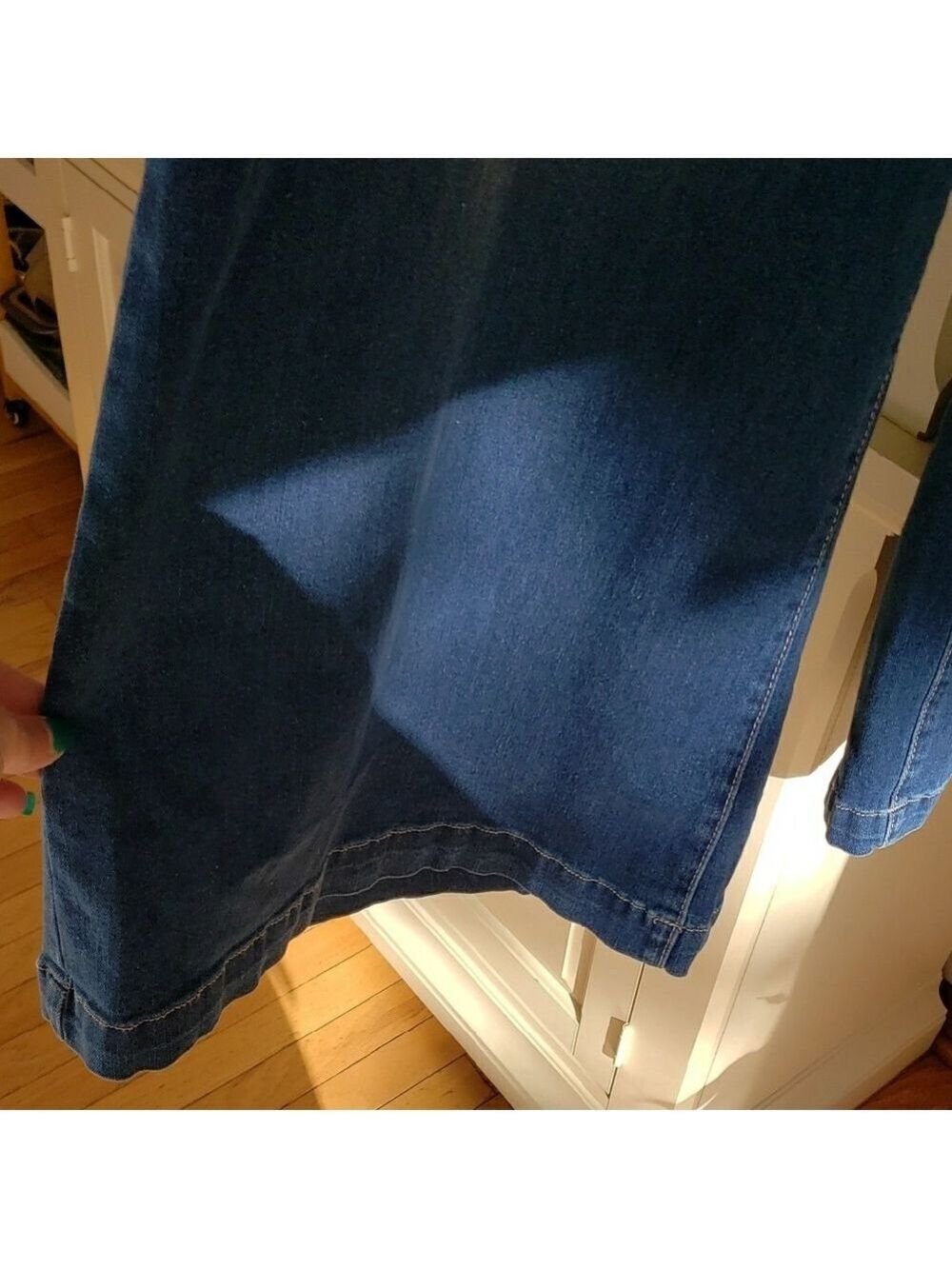 Blue Velvet Brand Dark Blue Wide Leg Jeans NWT XL - Picture 7 of 8
